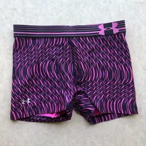 Under Armour Pink Zebra Spandex Athletic Shorts